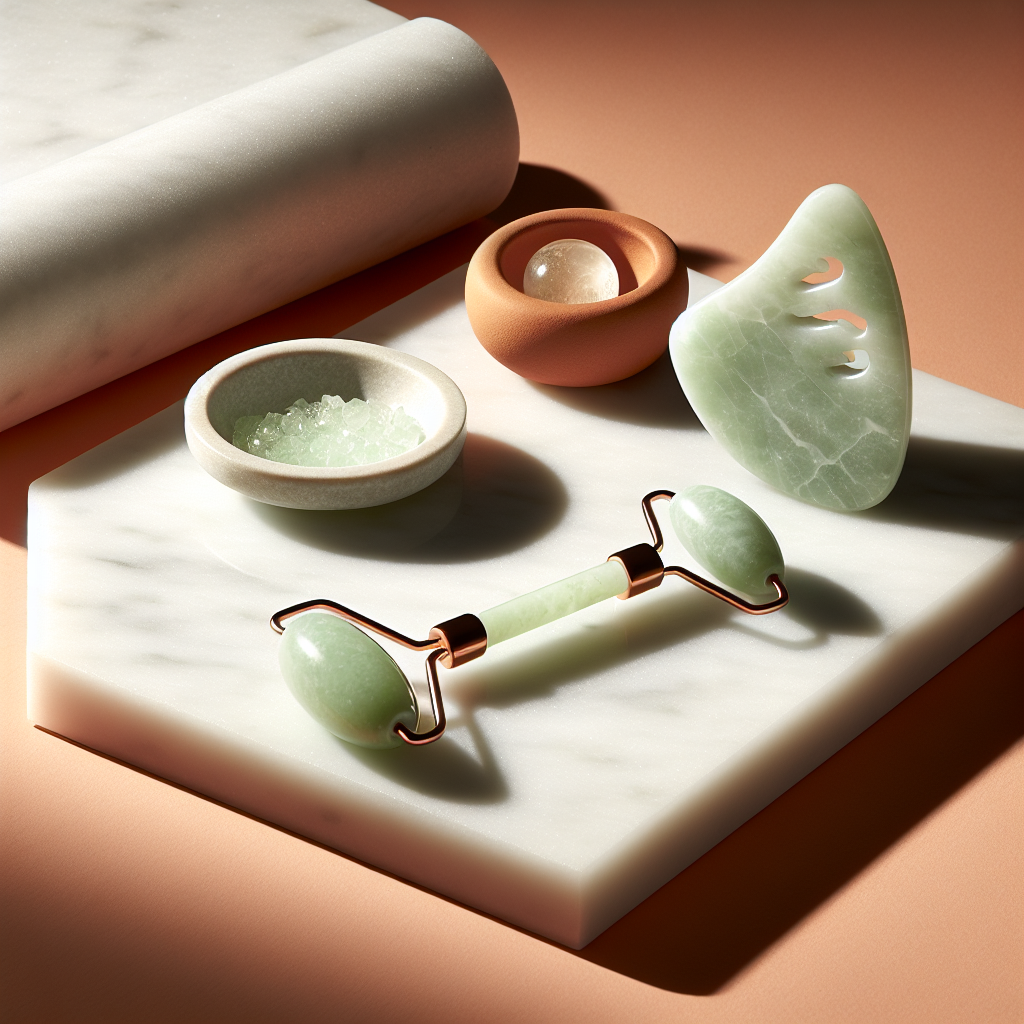 Jade Facial Roller & Gua Sha Set